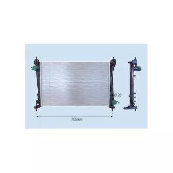 BÖLK BOL-C011397 - Radiateur, refroidissement du moteur