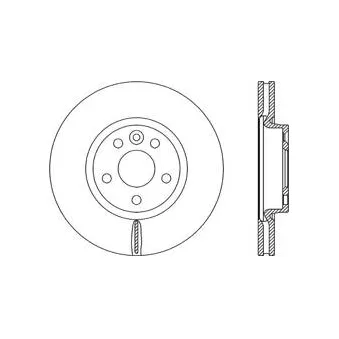 Jeu de 2 disques de frein arrière BÖLK [BOL-I010313]