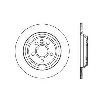BÖLK BOL-I010329 - Disque de frein arrière