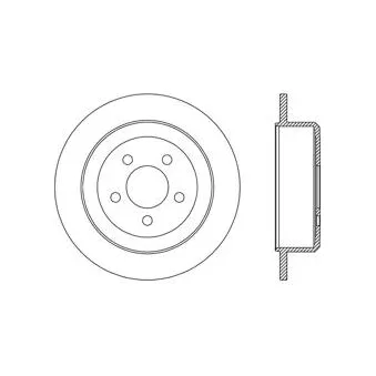 BÖLK BOL-I010333 - Disque de frein arrière