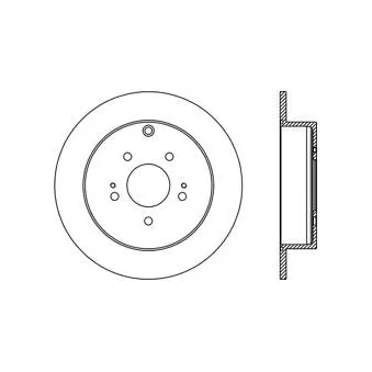 BÖLK BOL-I010336 - Disque de frein arrière
