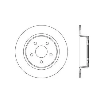 BÖLK BOL-I010342 - Disque de frein arrière