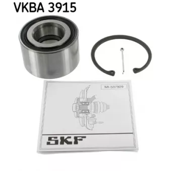 Roulement de roue arrière SKF VKBA 3915 pour VOLKSWAGEN TOURAN 1.6 16V - 105cv