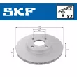 SKF VKBD 80134 V2 - Disque de frein arrière