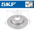 SKF VKBD 80396 S2 - Jeu de 2 disques de frein avant
