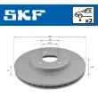 SKF VKBD 80419 V2 - Jeu de 2 disques de frein avant