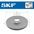 SKF VKBD 80511 V2 - Jeu de 2 disques de frein avant