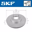 SKF VKBD 80566 V2 - Jeu de 2 disques de frein avant