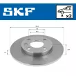 SKF VKBD 80640 S2 - Jeu de 2 disques de frein avant