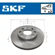 SKF VKBD 80717 V2 - Jeu de 2 disques de frein avant