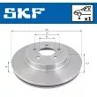 SKF VKBD 80814 V1 - Jeu de 2 disques de frein avant