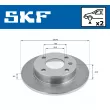 SKF VKBD 80845 S2 - Jeu de 2 disques de frein avant
