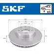 SKF VKBD 81057 V1 - Disque de frein avant droit