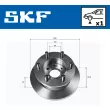 SKF VKBD 81133 S1 - Jeu de 2 disques de frein avant