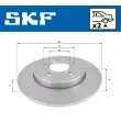 SKF VKBD 90350 S2 - Jeu de 2 disques de frein arrière