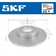 SKF VKBD 90505 S2 - Jeu de 2 disques de frein arrière