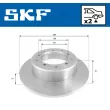 SKF VKBD 90642 S2 - Jeu de 2 disques de frein arrière