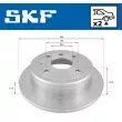 SKF VKBD 90758 S2 - Jeu de 2 disques de frein arrière