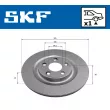 SKF VKBD 90897 V1 - Jeu de 2 disques de frein arrière