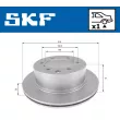 SKF VKBD 90933 V1 - Jeu de 2 disques de frein arrière
