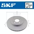 SKF VKBD 91332 V1 - Jeu de 2 disques de frein arrière