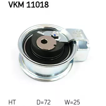 Poulie-tendeur, courroie crantée SKF VKM 11018