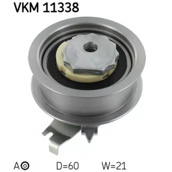 Poulie-tendeur, courroie crantée SKF VKM 11338