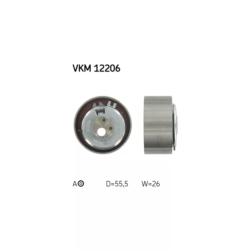 Poulie-tendeur, courroie crantée SKF VKM 12206 - Visuel 1