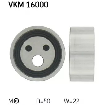 Poulie-tendeur, courroie crantée SKF VKM 16000