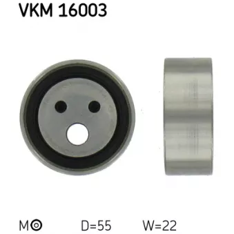 Poulie-tendeur, courroie crantée SKF VKM 16003
