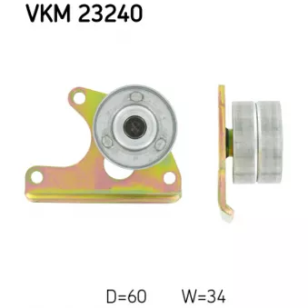 Poulie renvoi/transmission, courroie de distribution SKF OEM 984923