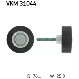 Poulie renvoi/transmission, courroie trapézoïdale à nervures SKF OEM 6QD145276