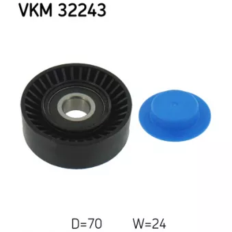 Poulie renvoi/transmission, courroie trapézoïdale à nervures SKF OEM k04792835aa