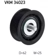 SKF VKM 34023 - Poulie renvoi/transmission, courroie trapézoïdale à nervures