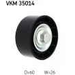 SKF VKM 35014 - Poulie renvoi/transmission, courroie trapézoïdale à nervures