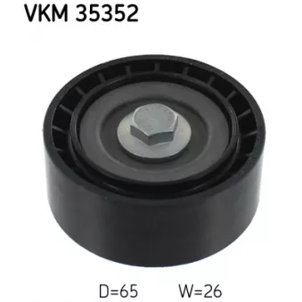 Poulie renvoi/transmission, courroie trapézoïdale à nervures SKF OEM 96868477