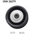 SKF VKM 36079 - Poulie renvoi/transmission, courroie trapézoïdale à nervures