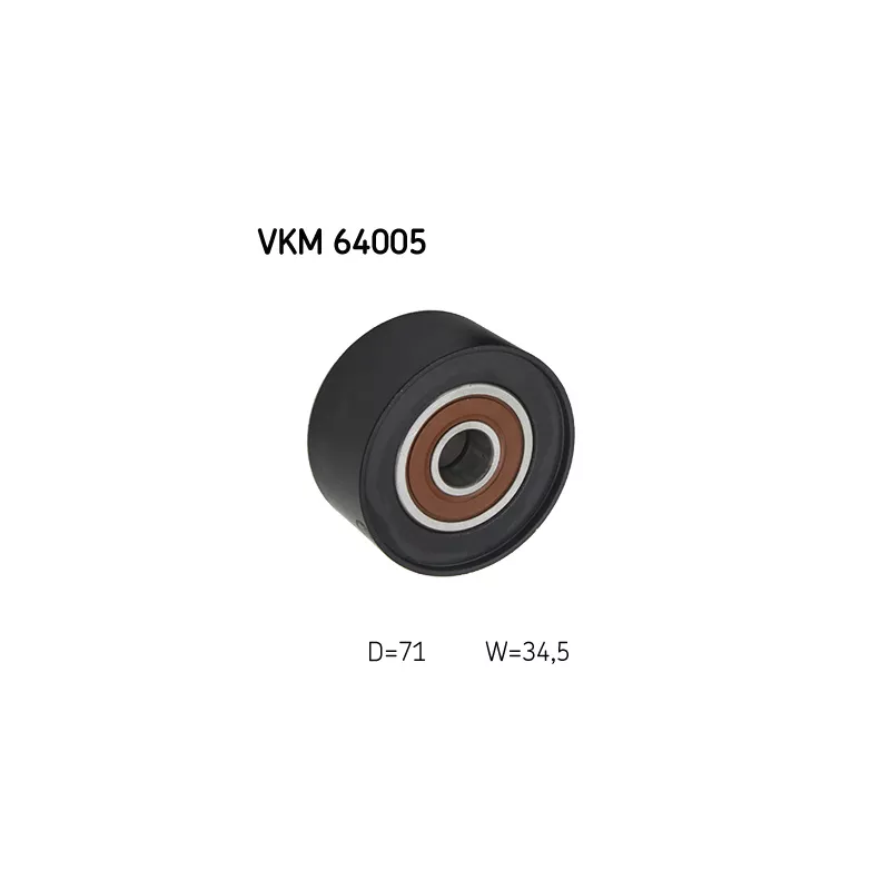 Poulie renvoi/transmission, courroie trapézoïdale à nervures SKF VKM 64005 - Visuel 1