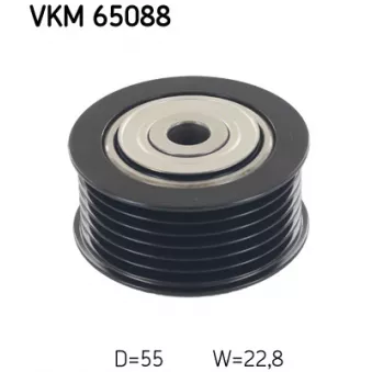 SKF VKM 65088 - Poulie renvoi/transmission, courroie trapézoïdale à nervures