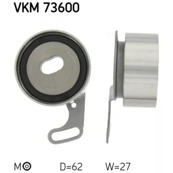 SKF VKM 73600 - Poulie-tendeur, courroie crantée
