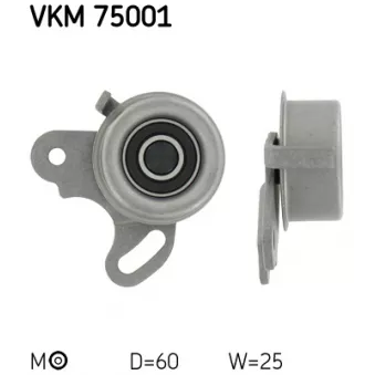 Poulie-tendeur, courroie crantée SKF VKM 75001
