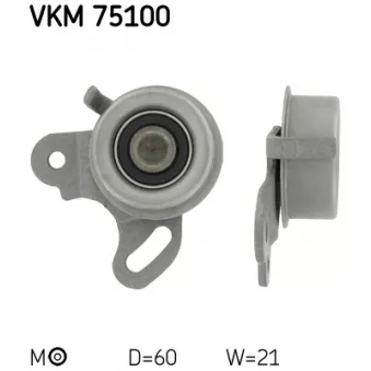 Poulie-tendeur, courroie crantée SKF VKM 75100