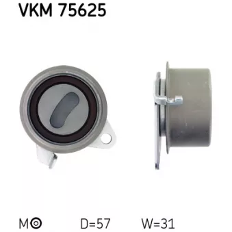 Poulie-tendeur, courroie crantée SKF VKM 75625