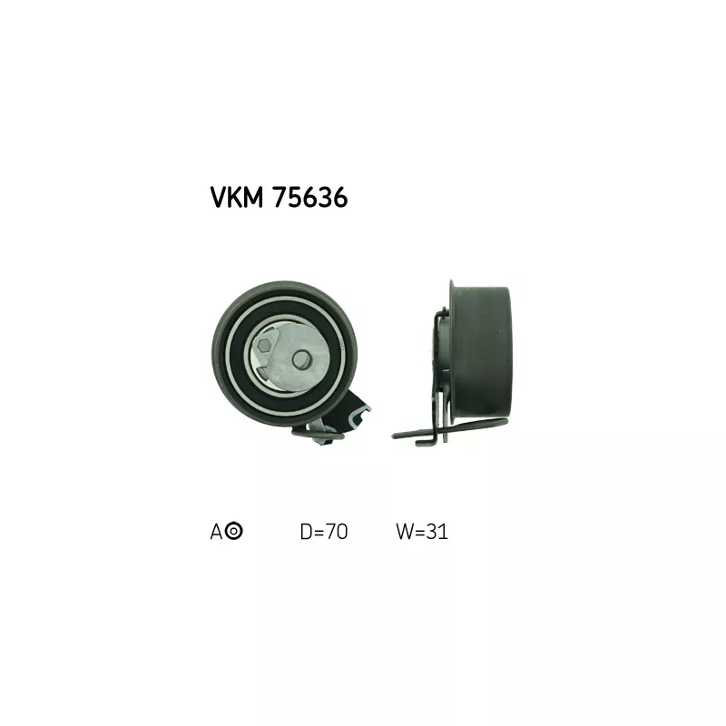 Poulie-tendeur, courroie crantée SKF VKM 75636 - Visuel 1