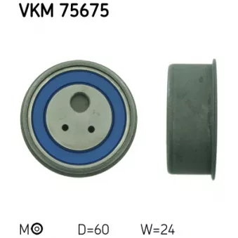 SKF VKM 75675 - Poulie-tendeur, courroie crantée