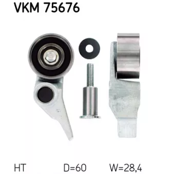 Poulie-tendeur, courroie crantée SKF OEM 1145A079