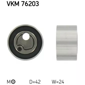 Poulie-tendeur, courroie crantée SKF VKM 76203