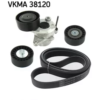 SKF VKMA 38120 - Jeu de courroies trapézoïdales à nervures