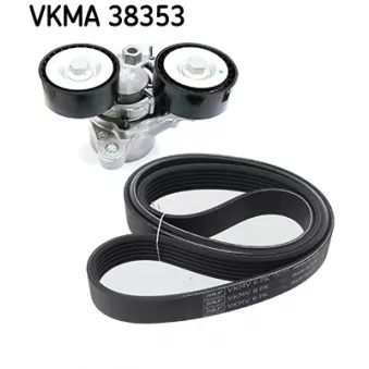 Jeu de courroies trapézoïdales à nervures SKF OEM 1E0515908