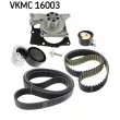 SKF VKMC 16003 - Pompe à eau + kit de courroie crantée